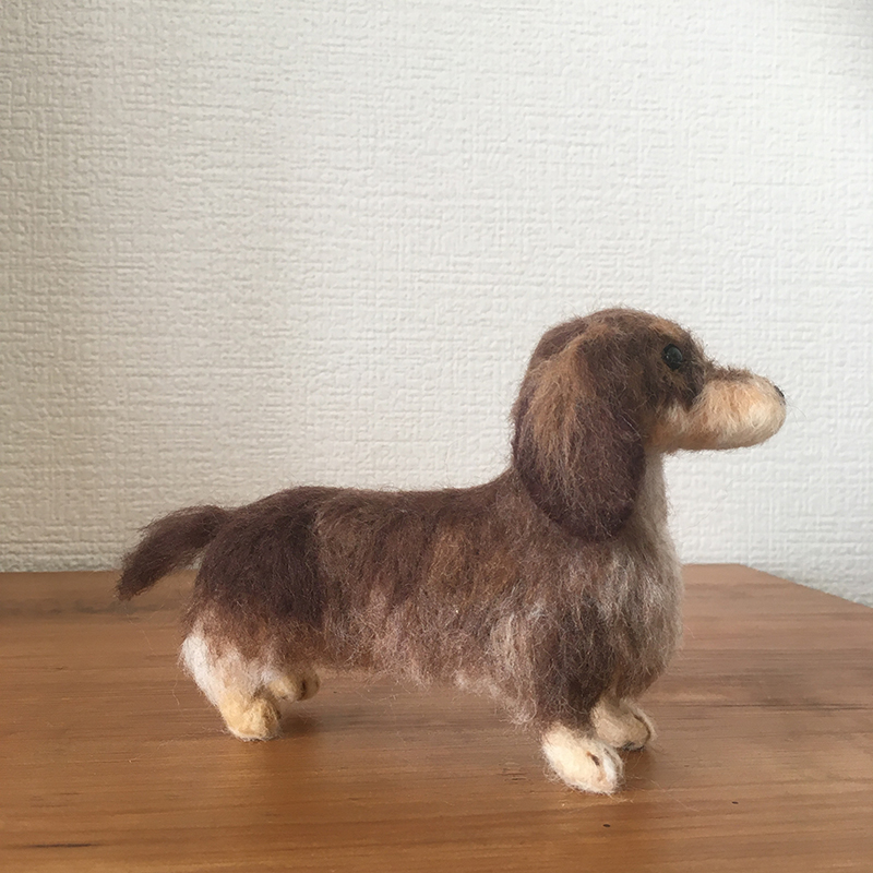 [Custom-made] Felted dachshund 