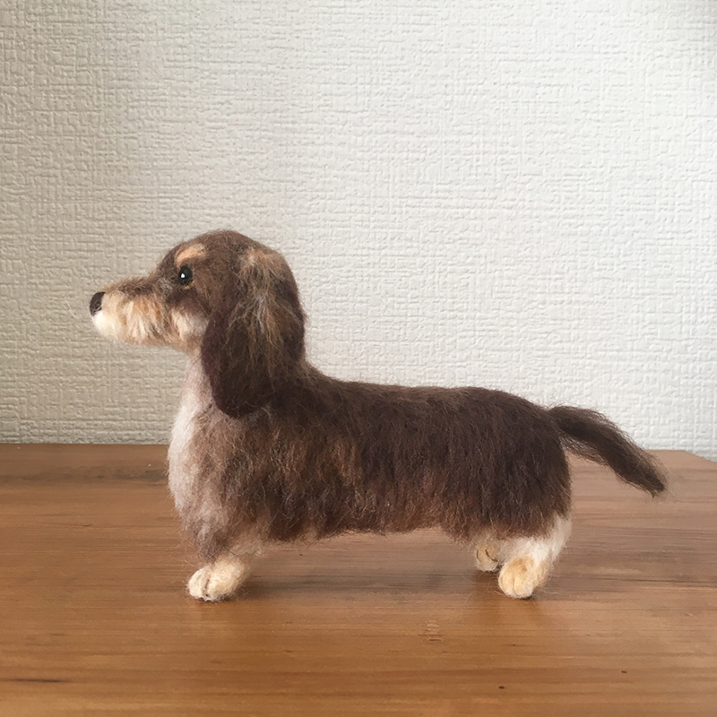 [Custom-made] Felted dachshund 