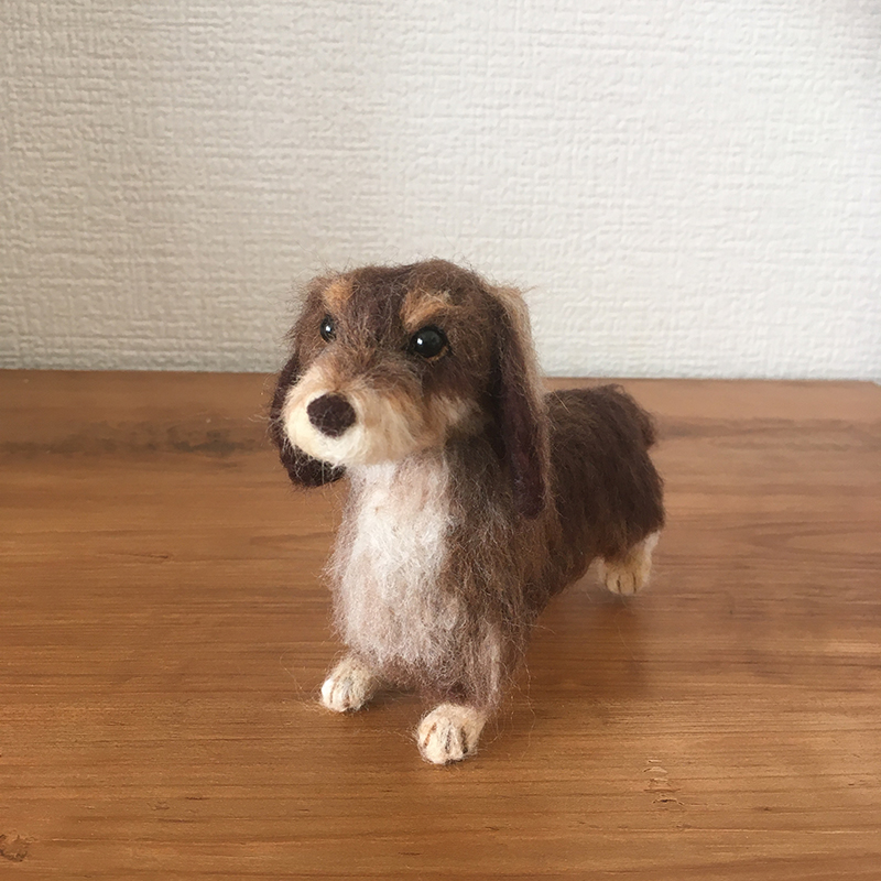 [Custom-made] Felted dachshund 