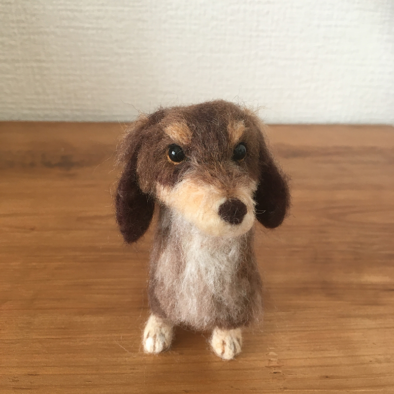 [Custom-made] Felted dachshund 